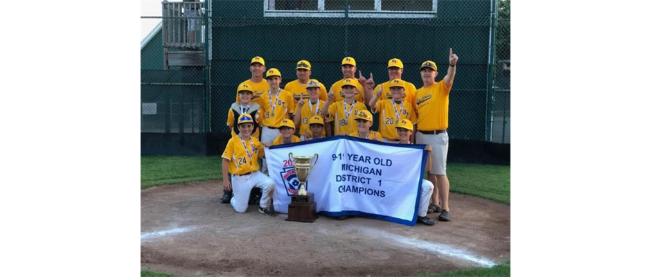 2019 11U District 1 Champs & State Qualifier